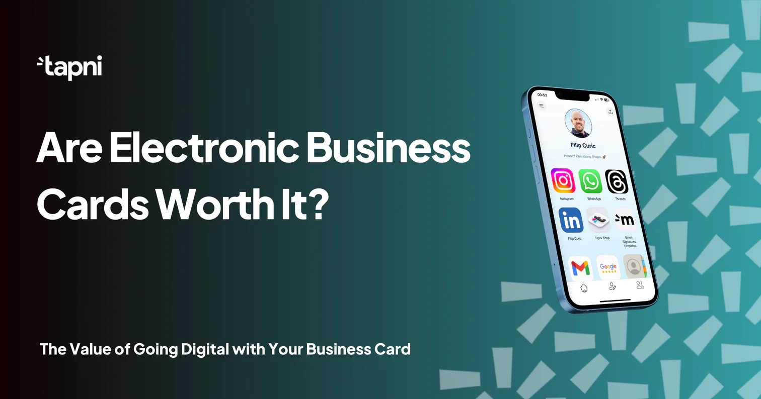 Are Electronic Business Cards Worth It?
