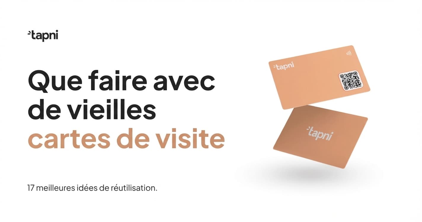 Que Faire Avec de Vieilles Cartes de Visite - 17 Meilleures Idées de Réutilisation