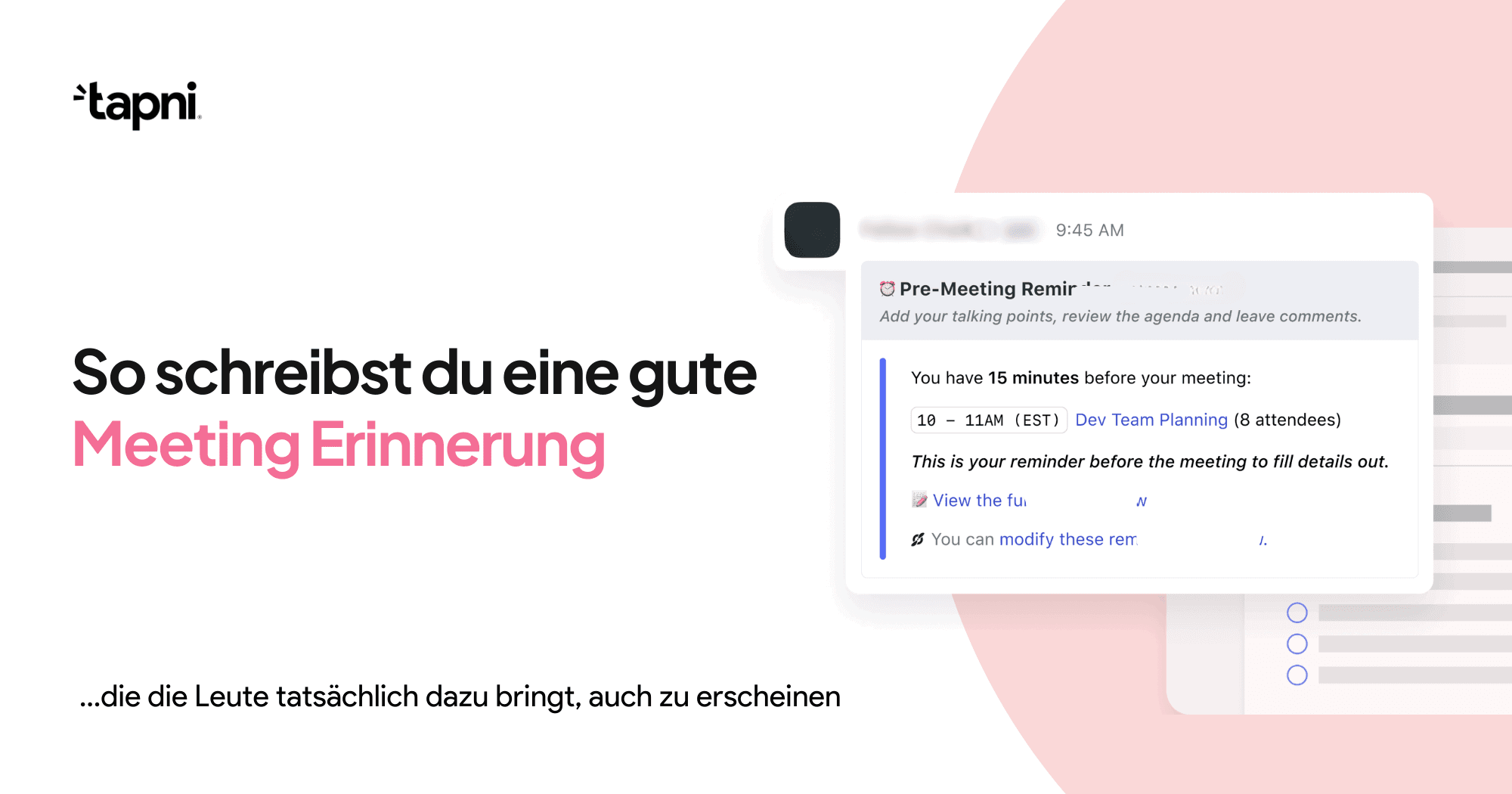 So schreibst du eine gute Meeting-Erinnerung