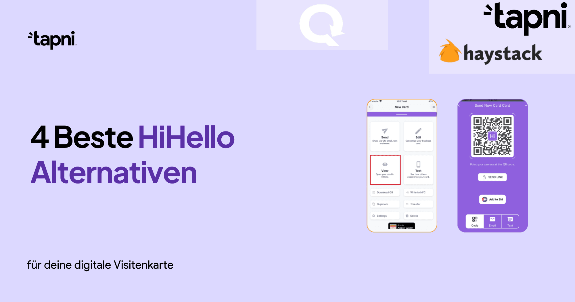 4 Beste HiHello Alternativen für deine digitale Visitenkarte